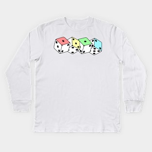 Pastel Dice - ACAB/1312 Kids Long Sleeve T-Shirt